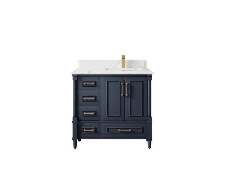 Aberdeen 36 in. W x 22 in. D Right Offset Sink Bathroom Vanity - photo 22