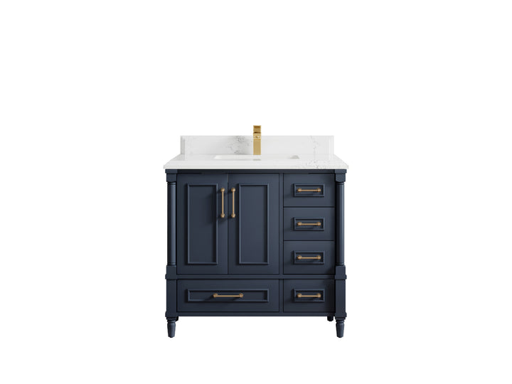 Aberdeen 36 in. W x 22 in. D Center Sink Bathroom Vanity - photo 23
