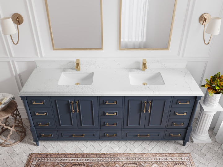 Aberdeen 80 in. W x 22 in. D Double Sink Bathroom Vanity - photo 24