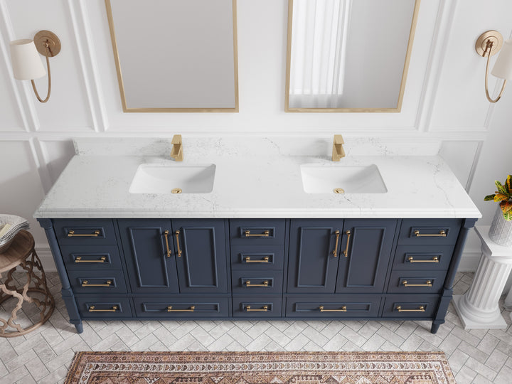 Aberdeen 84 in. W x 22 in. D Double Sink Bathroom Vanity - photo 23