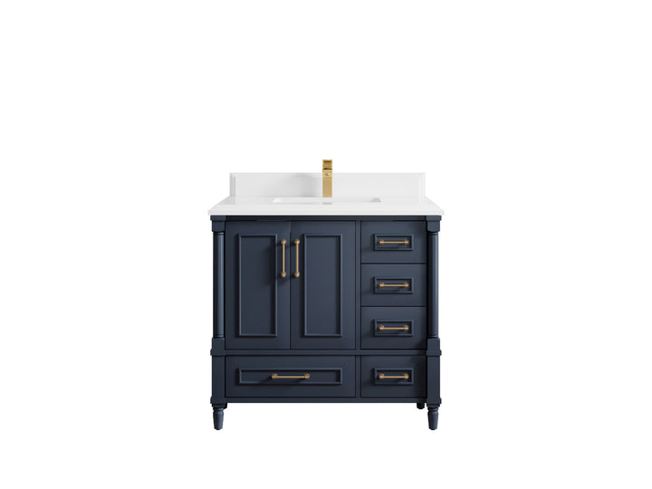 Aberdeen 36 in. W x 22 in. D Center Sink Bathroom Vanity - photo 25