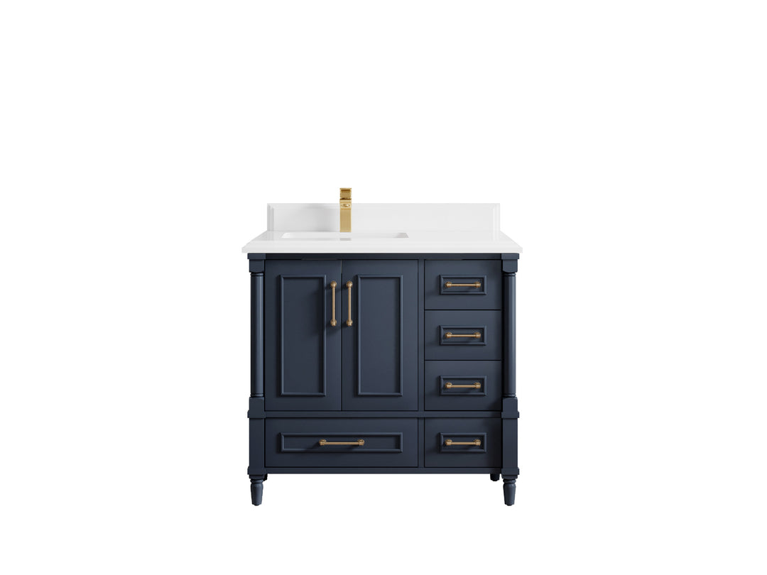 Aberdeen 36 in. W x 22 in. D Left Offset Sink Bathroom Vanity