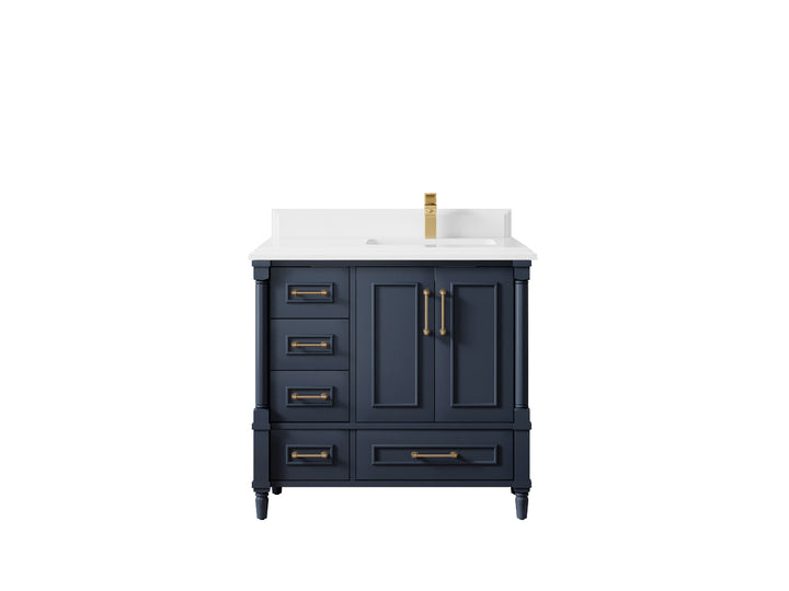 Aberdeen 36 in. W x 22 in. D Right Offset Sink Bathroom Vanity - photo 26
