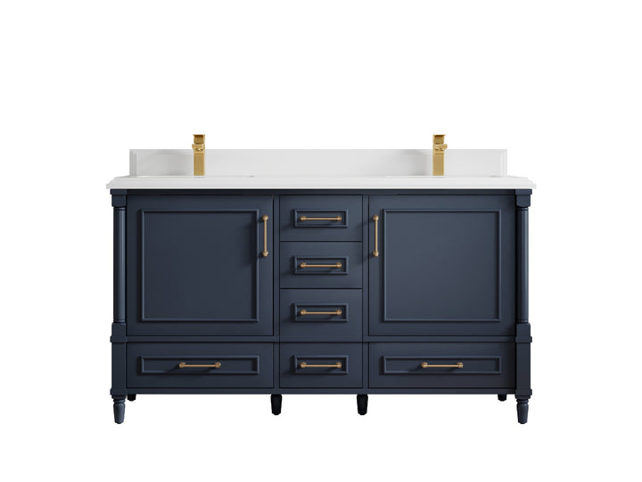 Aberdeen 60 in. W x 22 in. D Double Sink Bathroom Vanity - photo 28