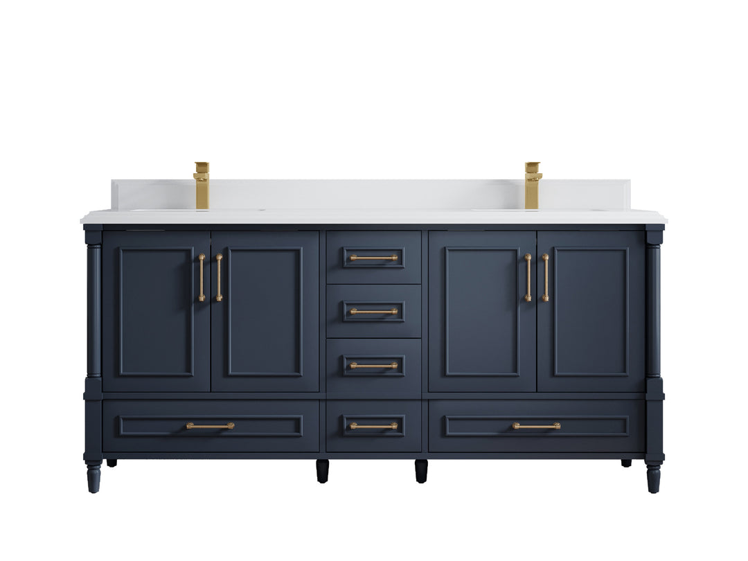 Aberdeen 72 in. W x 22 in. D Double Sink Bathroom Vanity
