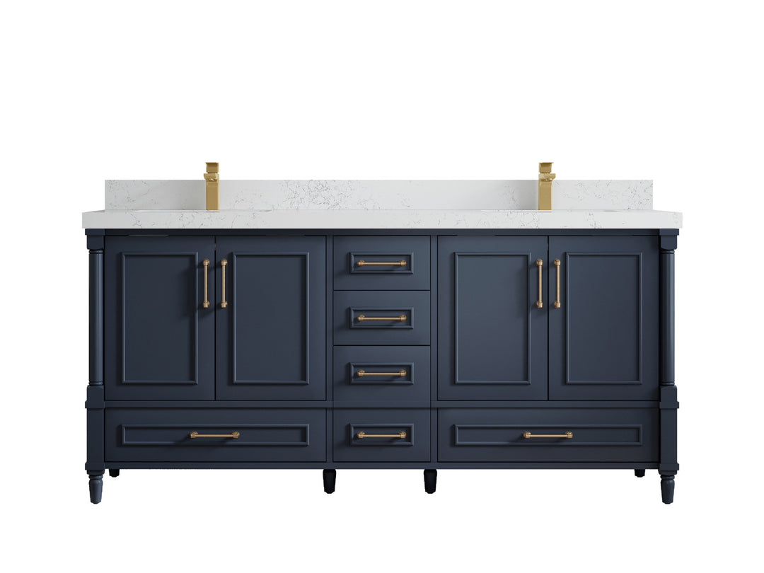 Aberdeen 72 in. W x 22 in. D Double Sink Bathroom Vanity