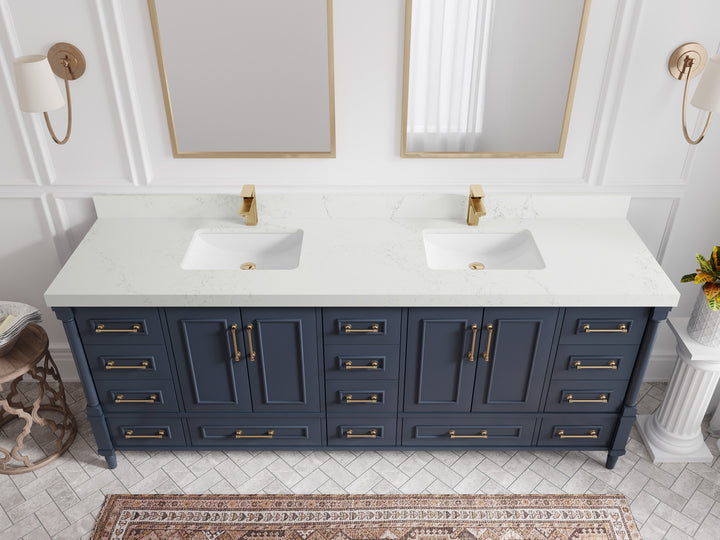 Aberdeen 84 in. W x 22 in. D Double Sink Bathroom Vanity - photo 27