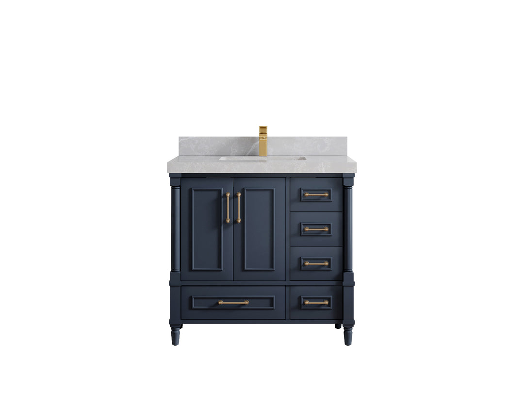 Aberdeen 36 in. W x 22 in. D Center Sink Bathroom Vanity