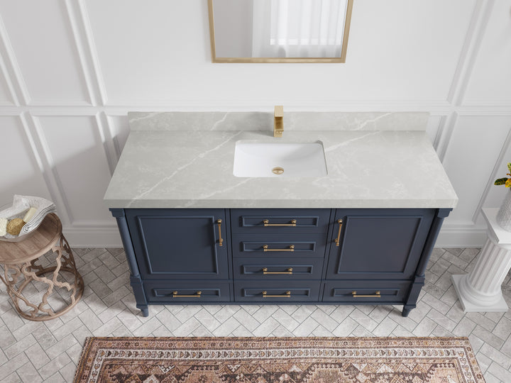 Aberdeen 60 in. W x 22 in. D Single Sink Bathroom Vanity - photo 29