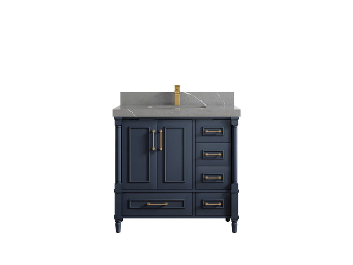 Aberdeen 36 in. W x 22 in. D Center Sink Bathroom Vanity - photo 31