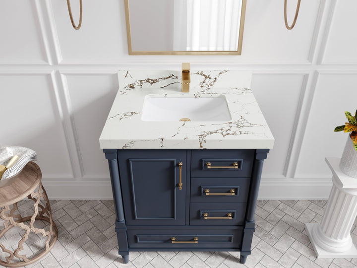 Aberdeen 30 in. W x 22 in. D Single Sink Bathroom Vanity - photo 33