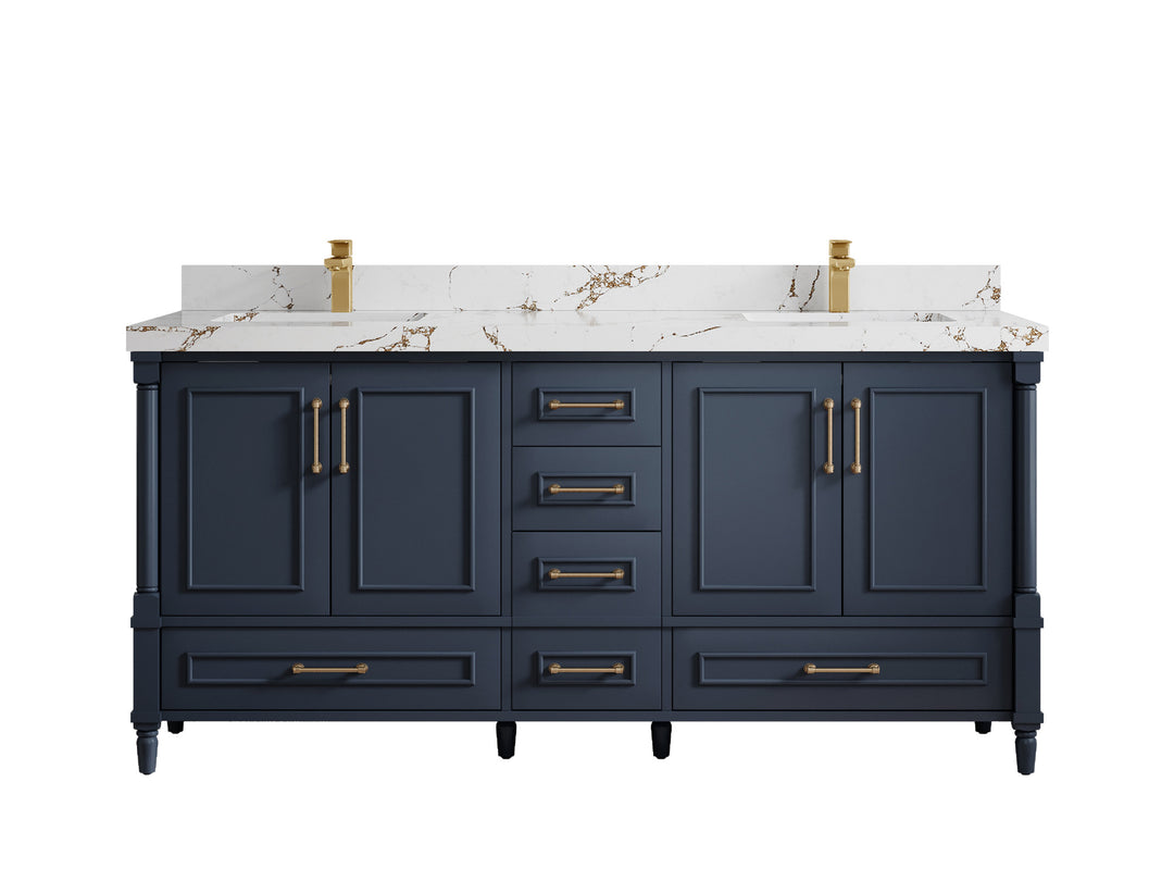 Aberdeen 72 in. W x 22 in. D Double Sink Bathroom Vanity