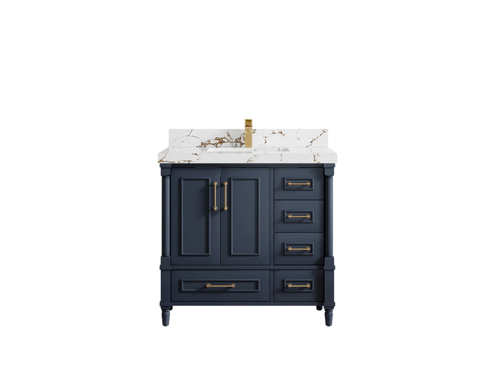 Aberdeen 36 in. W x 22 in. D Center Sink Bathroom Vanity - photo 35
