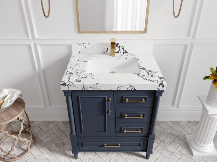 Aberdeen 30 in. W x 22 in. D Single Sink Bathroom Vanity - photo 37
