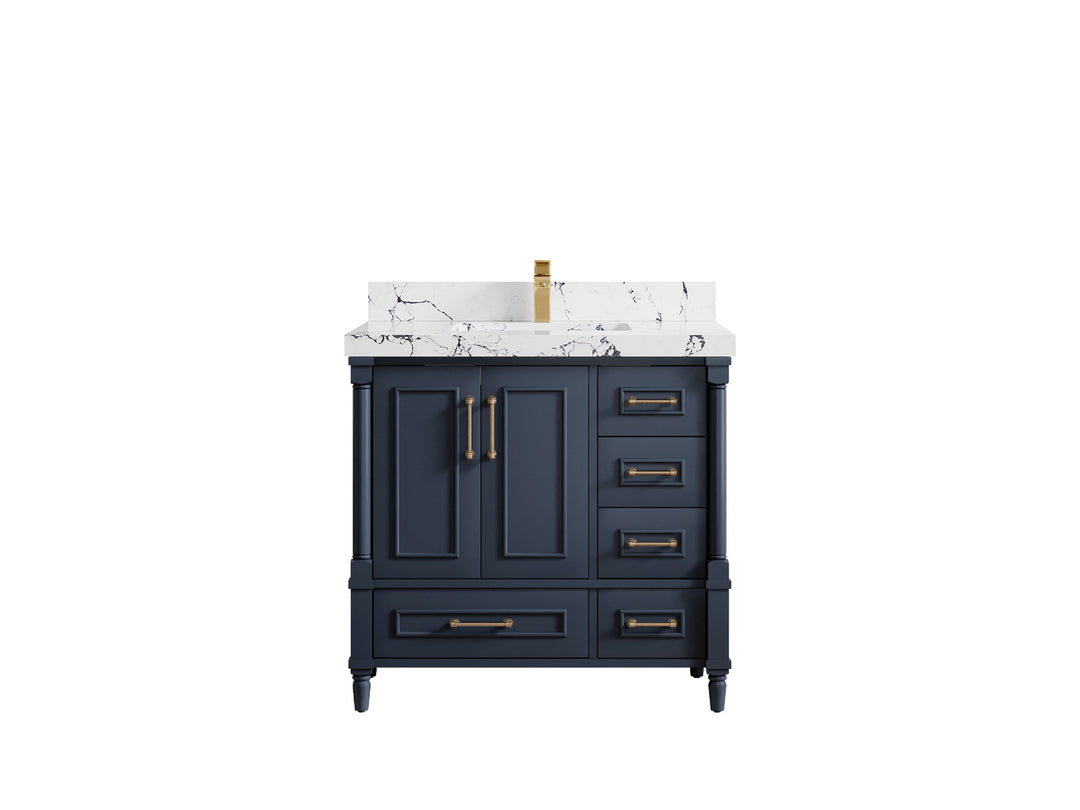 Aberdeen 36 in. W x 22 in. D Center Sink Bathroom Vanity