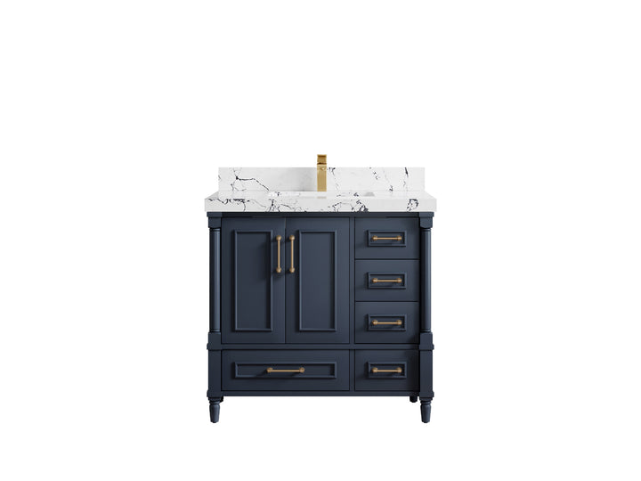 Aberdeen 36 in. W x 22 in. D Center Sink Bathroom Vanity - photo 37