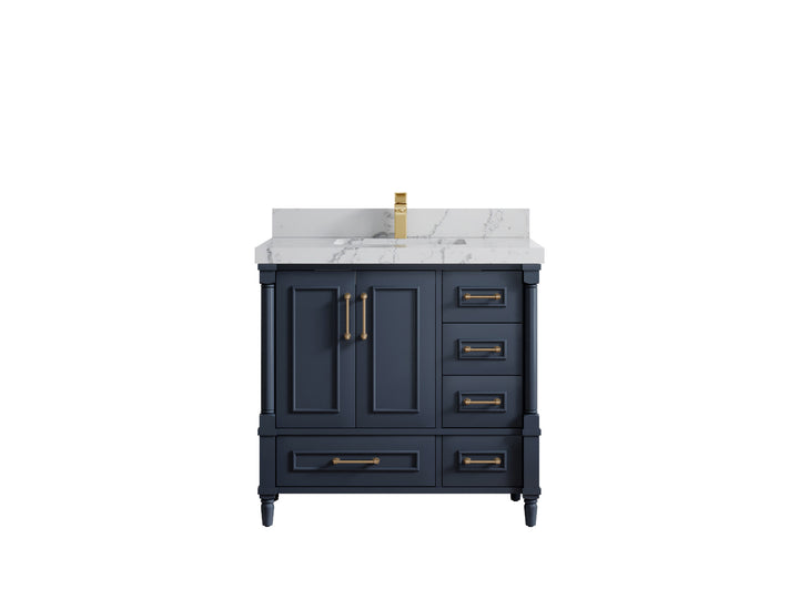 Aberdeen 36 in. W x 22 in. D Center Sink Bathroom Vanity - photo 39
