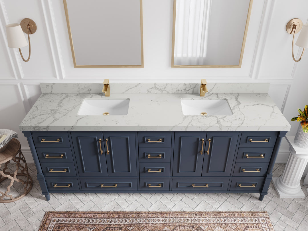 Aberdeen 84 in. W x 22 in. D Double Sink Bathroom Vanity