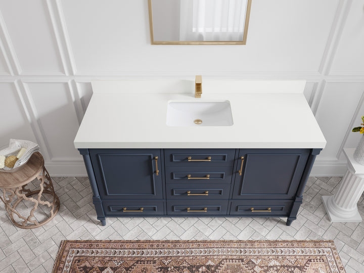 Aberdeen 60 in. W x 22 in. D Single Sink Bathroom Vanity - photo 41