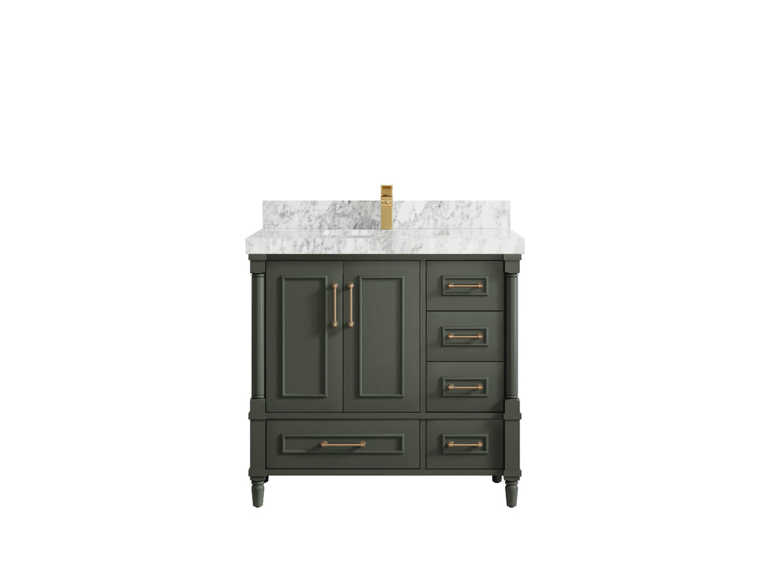 Aberdeen 36 in. W x 22 in. D Center Sink Bathroom Vanity