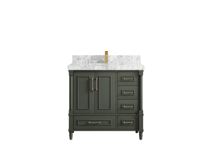 Aberdeen 36 in. W x 22 in. D Center Sink Bathroom Vanity - photo 18