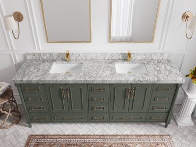 Aberdeen 84 in. W x 22 in. D Double Sink Bathroom Vanity
