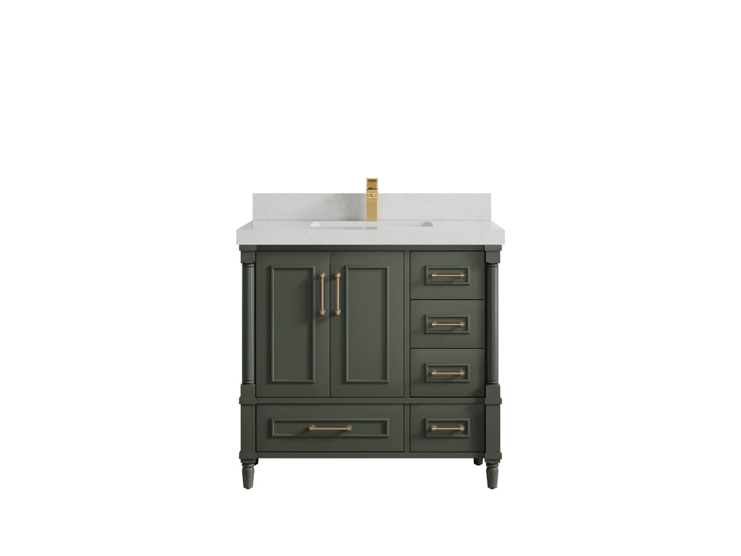 Aberdeen 36 in. W x 22 in. D Center Sink Bathroom Vanity
