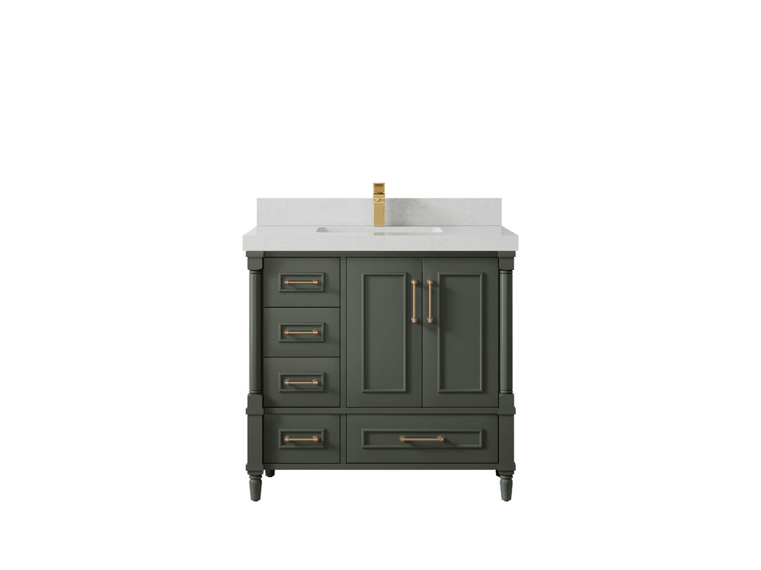 Aberdeen 36 in. W x 22 in. D Center Sink Bathroom vanity