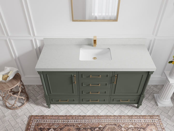 Aberdeen 60 in. W x 22 in. D Single Sink Bathroom Vanity - photo 20
