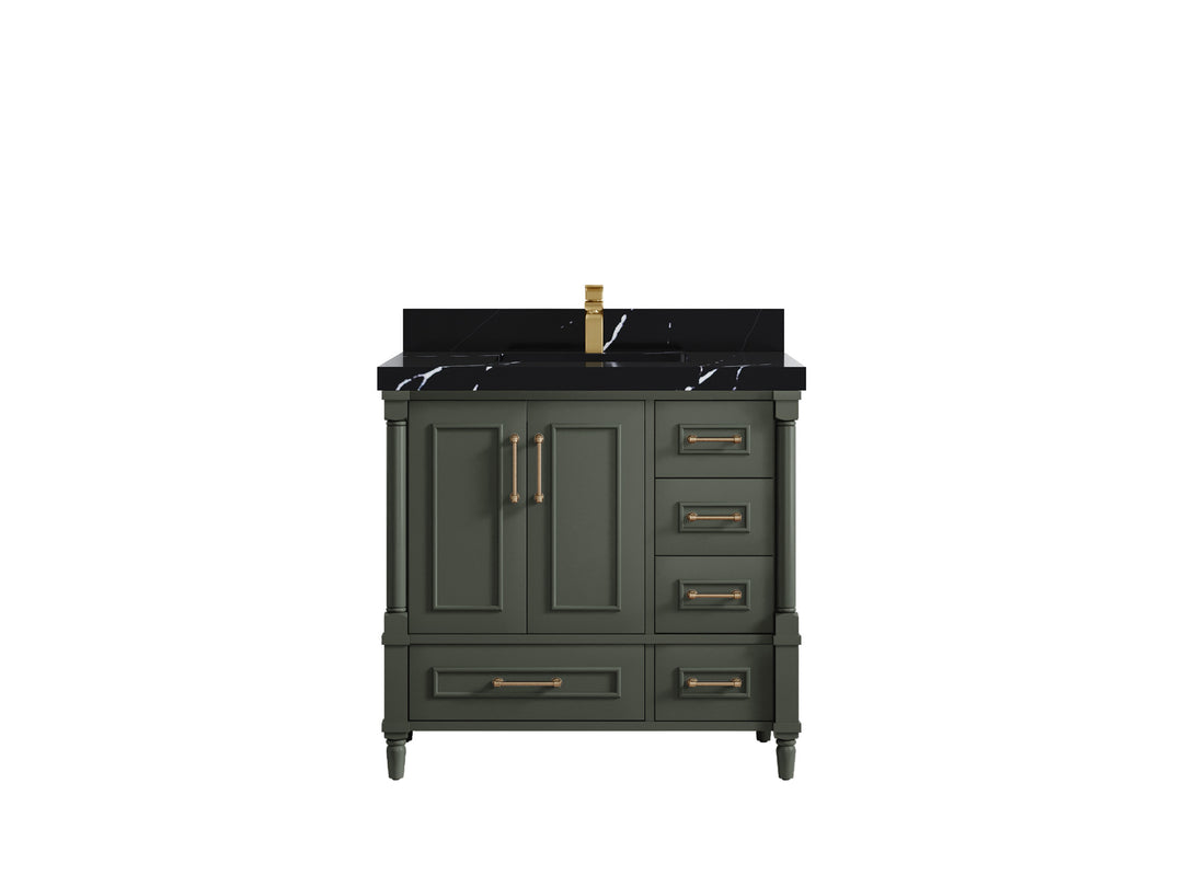 Aberdeen 36 in. W x 22 in. D Center Sink Bathroom Vanity