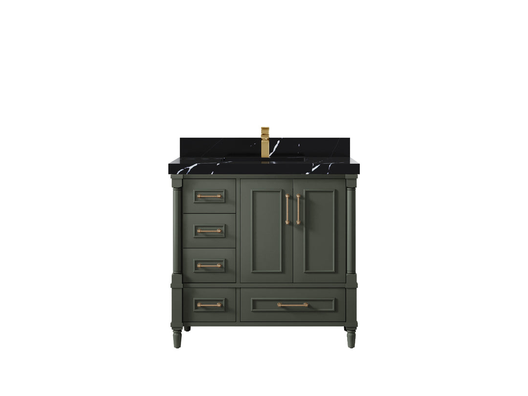Aberdeen 36 in. W x 22 in. D Center Sink Bathroom vanity