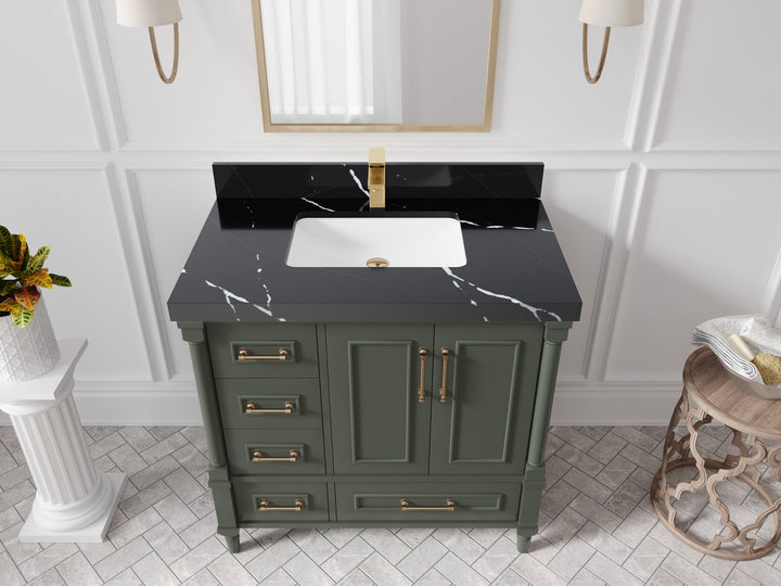 Aberdeen 36 in. W x 22 in. D Center Sink Bathroom vanity - photo 7
