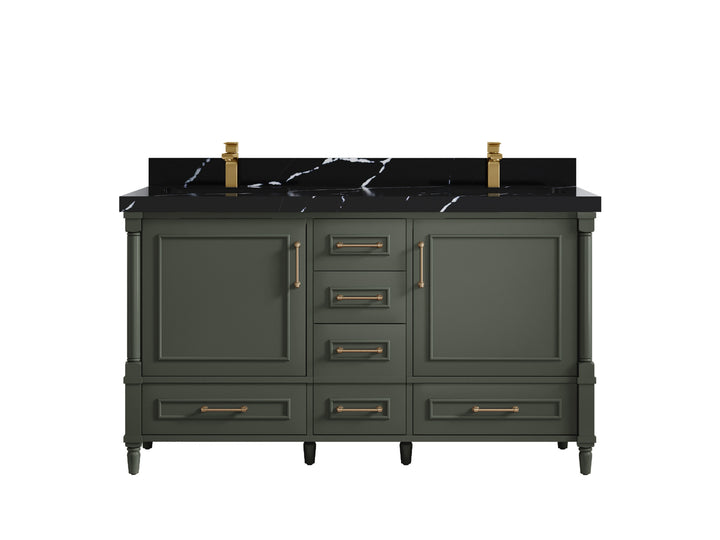 Aberdeen 60 in. W x 22 in. D Double Sink Bathroom Vanity - photo 12