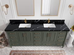 Aberdeen 84 in. W x 22 in. D Double Sink Bathroom Vanity - photo 8