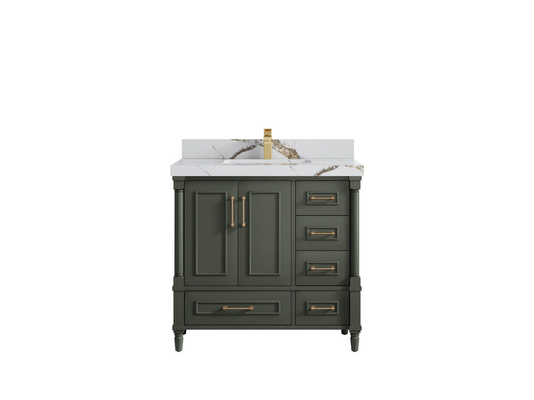 Aberdeen 36 in. W x 22 in. D Center Sink Bathroom Vanity