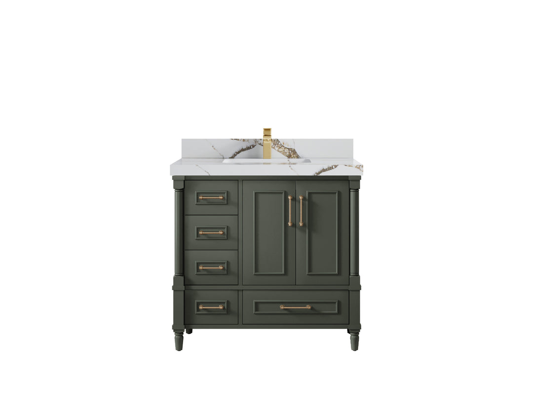 Aberdeen 36 in. W x 22 in. D Center Sink Bathroom vanity