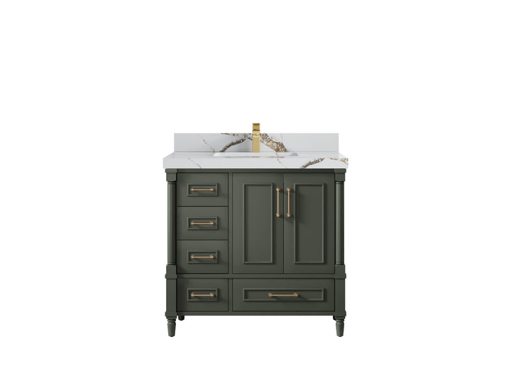 Aberdeen 36 in. W x 22 in. D Center Sink Bathroom vanity - photo 12