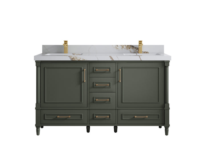 Aberdeen 60 in. W x 22 in. D Double Sink Bathroom Vanity - photo 14
