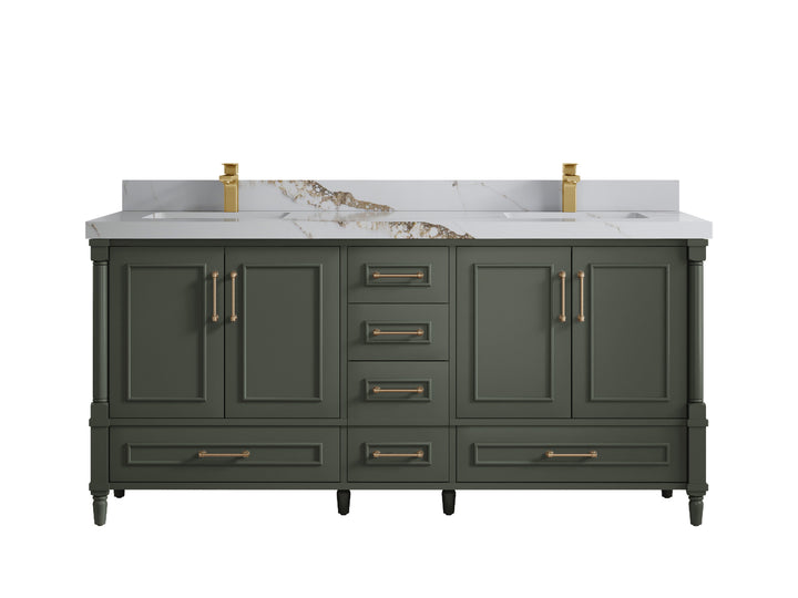 Aberdeen 72 in. W x 22 in. D Double Sink Bathroom Vanity - photo 12