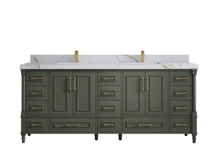 Aberdeen 80 in. W x 22 in. D Double Sink Bathroom Vanity - photo 11