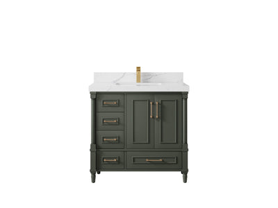 Aberdeen 36 in. W x 22 in. D Center Sink Bathroom Vanity