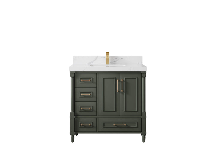 Aberdeen 36 in. W x 22 in. D Center Sink Bathroom vanity - photo 1