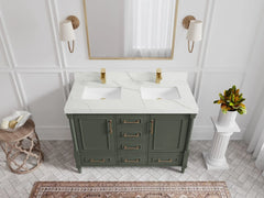 Aberdeen 48 in. W x 22 in. D Double Sink Bathroom Vanity - photo 9