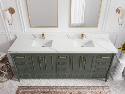 Aberdeen 84 in. W x 22 in. D Double Sink Bathroom Vanity