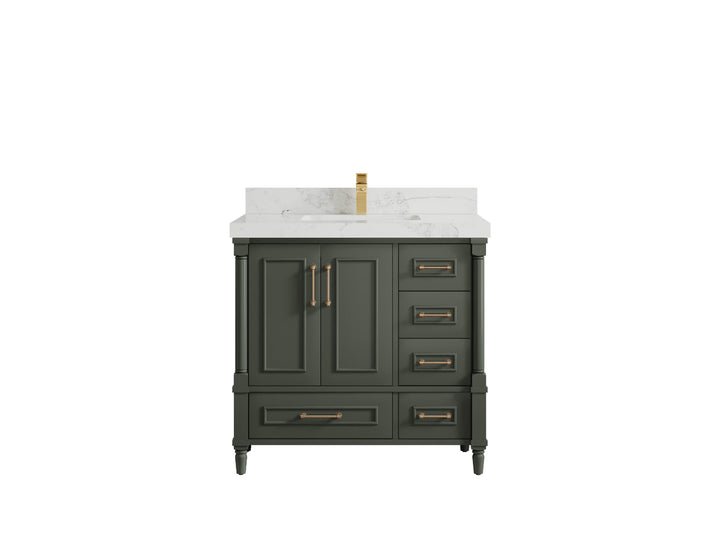 Aberdeen 36 in. W x 22 in. D Center Sink Bathroom Vanity - photo 14