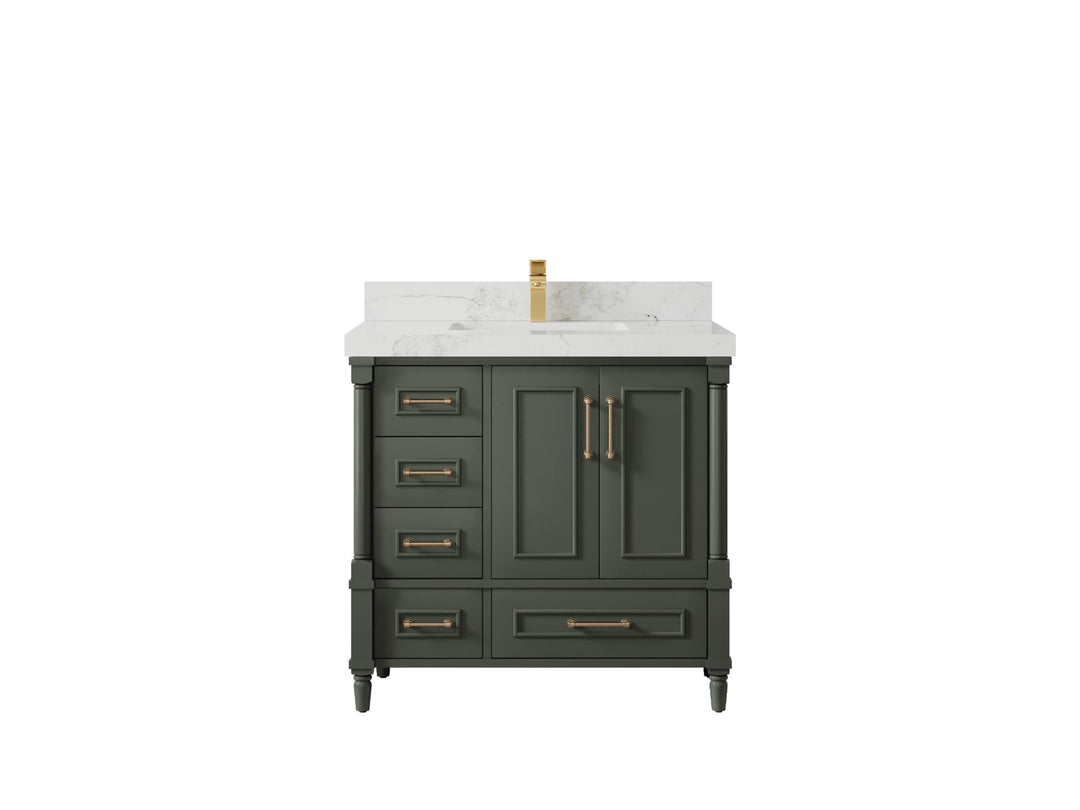 Aberdeen 36 in. W x 22 in. D Center Sink Bathroom vanity