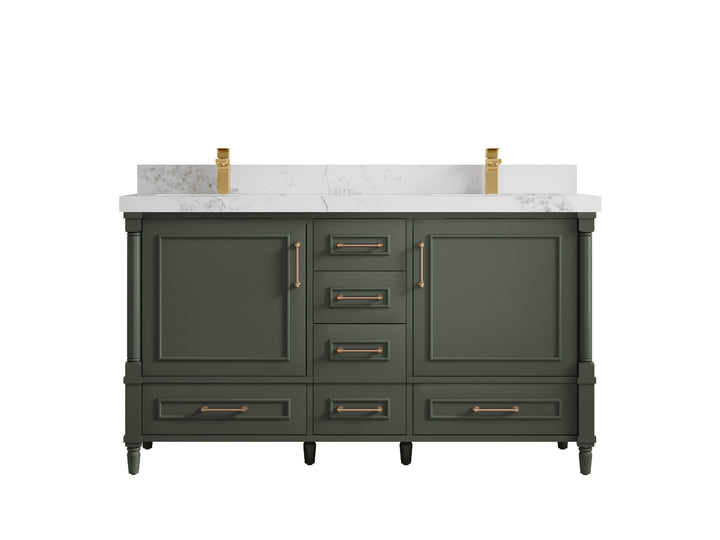 Aberdeen 60 in. W x 22 in. D Double Sink Bathroom Vanity - photo 18