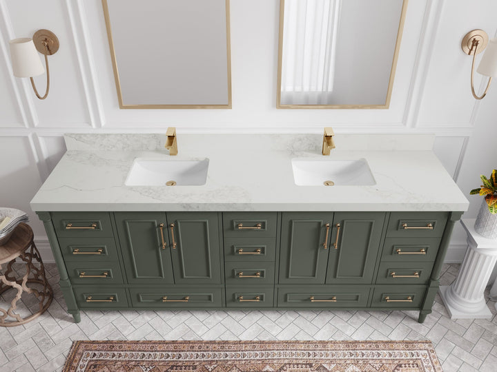 Aberdeen 84 in. W x 22 in. D Double Sink Bathroom Vanity - photo 14