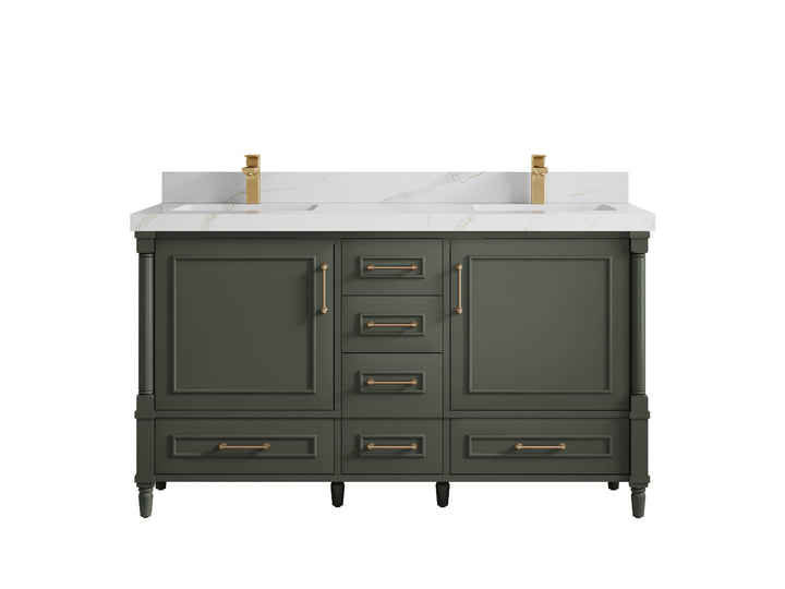 Aberdeen 60 in. W x 22 in. D Double Sink Bathroom Vanity - photo 20