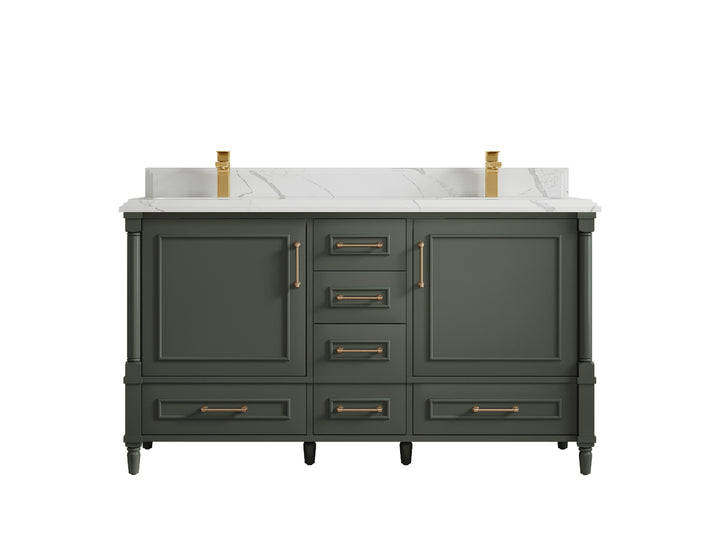 Aberdeen 60 in. W x 22 in. D Double Sink Bathroom Vanity - photo 22